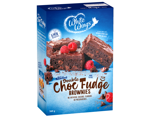 White Wings Brownie Mix Double Choc Fudge 560 g White Wings Brownie Mix Double Choc Fudge 560 g
