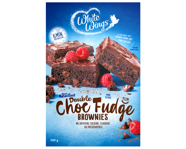 White Wings Brownie Mix Double Choc Fudge 560 g