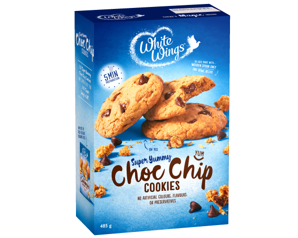 White Wings Cookies Mix Choc Chip 485 g