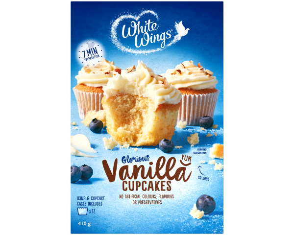 White Wings Cupcake Mix Vanilla 410 g