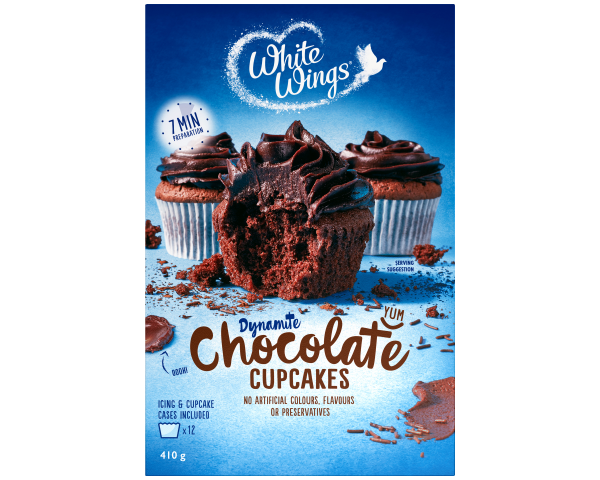 White Wings Cupcake Mix Chocolate 410 g