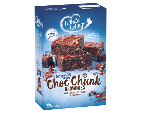 White Wings Brownie Mix Choc Chunk 475 g