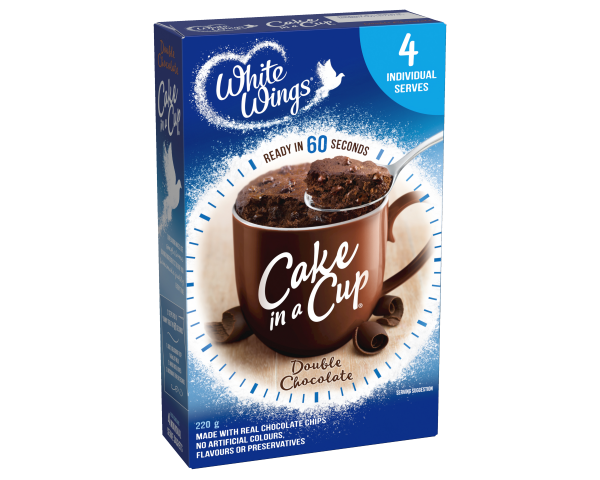 White Wings Cake in a Cup Cake Mix Double Chocolate 220 g