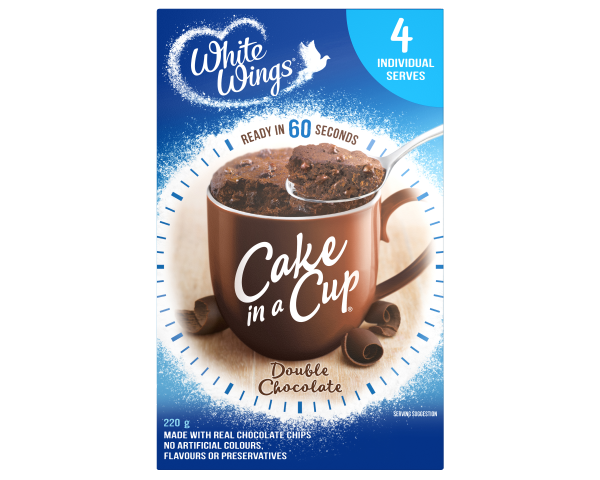 White Wings Cake in a Cup Cake Mix Double Chocolate 220 g