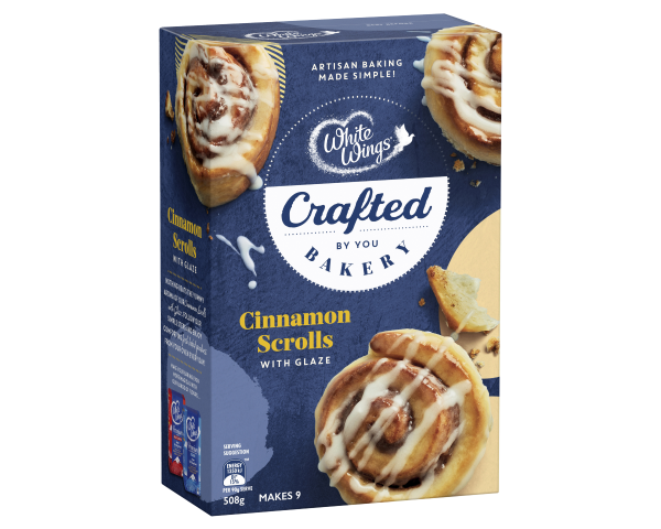White Wings Crafted Scrolls Mix Cinnamon 508 g White Wings Crafted Scrolls Mix Cinnamon 508 g