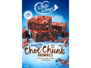 White Wings Choc Chunk Brownies 475g
