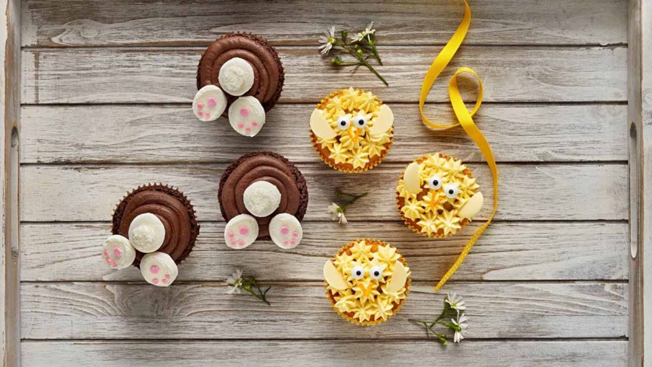 easter chicks cupcakes